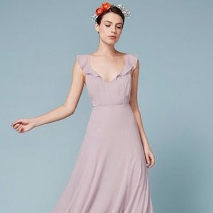 Reformation Isabella Dress in Waterlily